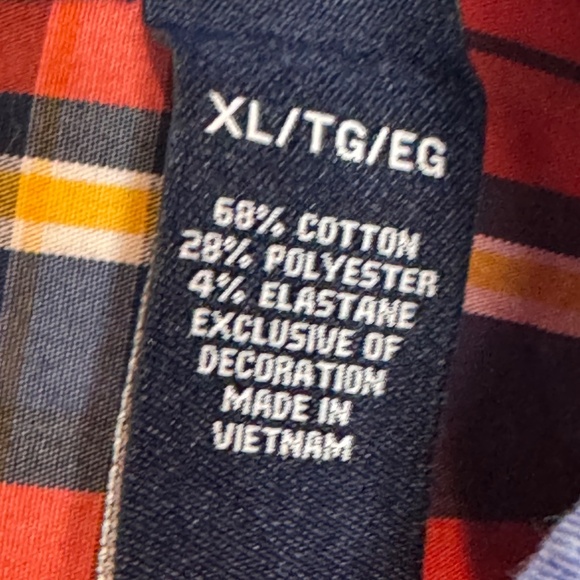 Men's Chaps Classic Long Sleeve Plaid Button Down, XL - Picture 4 of 10